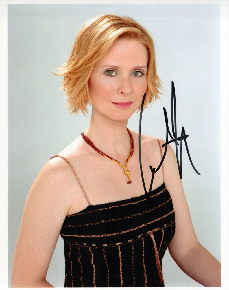 Cynthia Nixon glamour shot autographed Photo Poster painting signed 8x10 #7