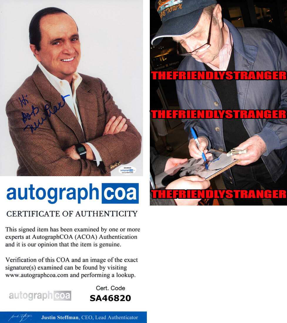 BOB NEWHART signed Autographed 8X10 Photo Poster painting b PROOF - ACOA COA