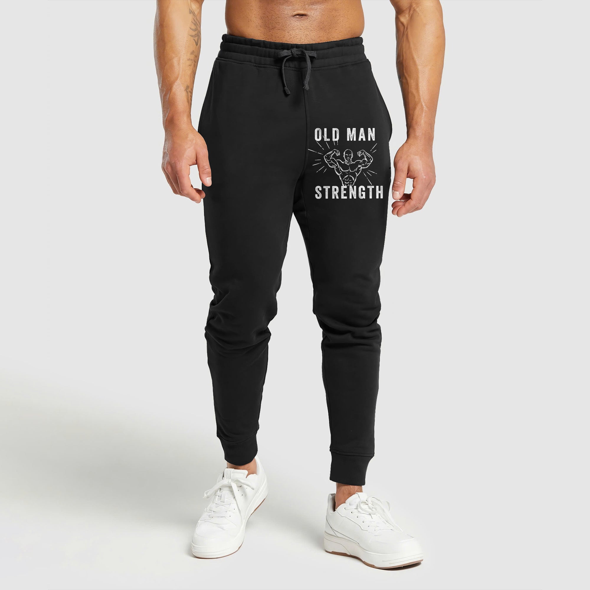OLD MAN STRENGTH Graphic Print Performance Sweatpants