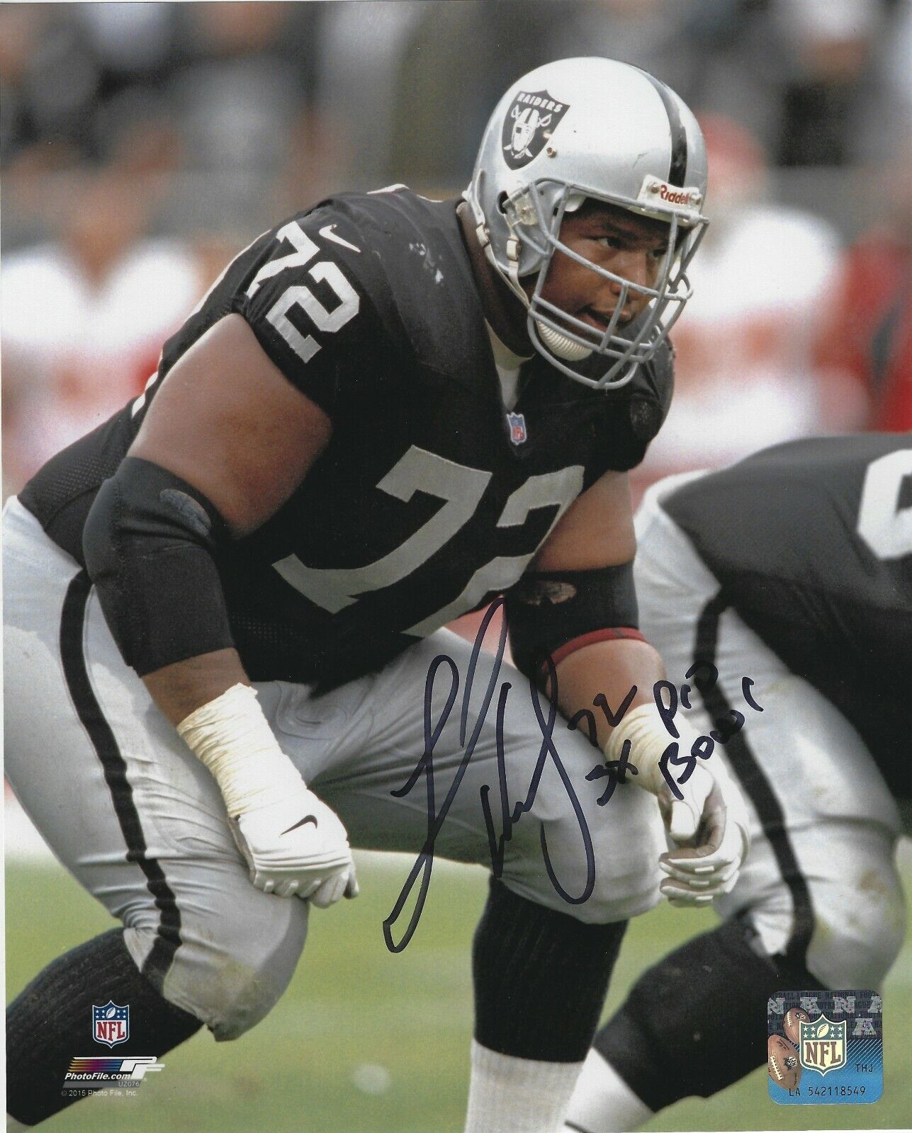 Signed 8x10 LINCOLN KENNEDY 3x Pro Bowl