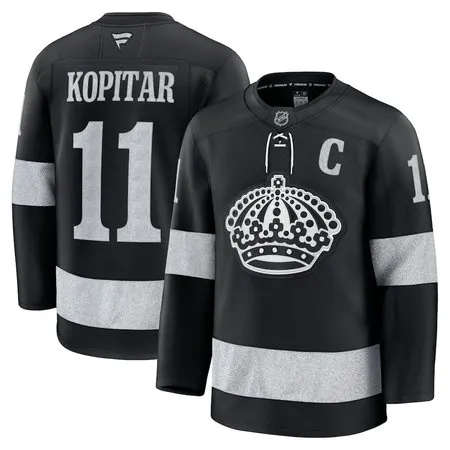 Youth Los Angeles Kings #11 Anze Kopitar  Black Alternate Jersey