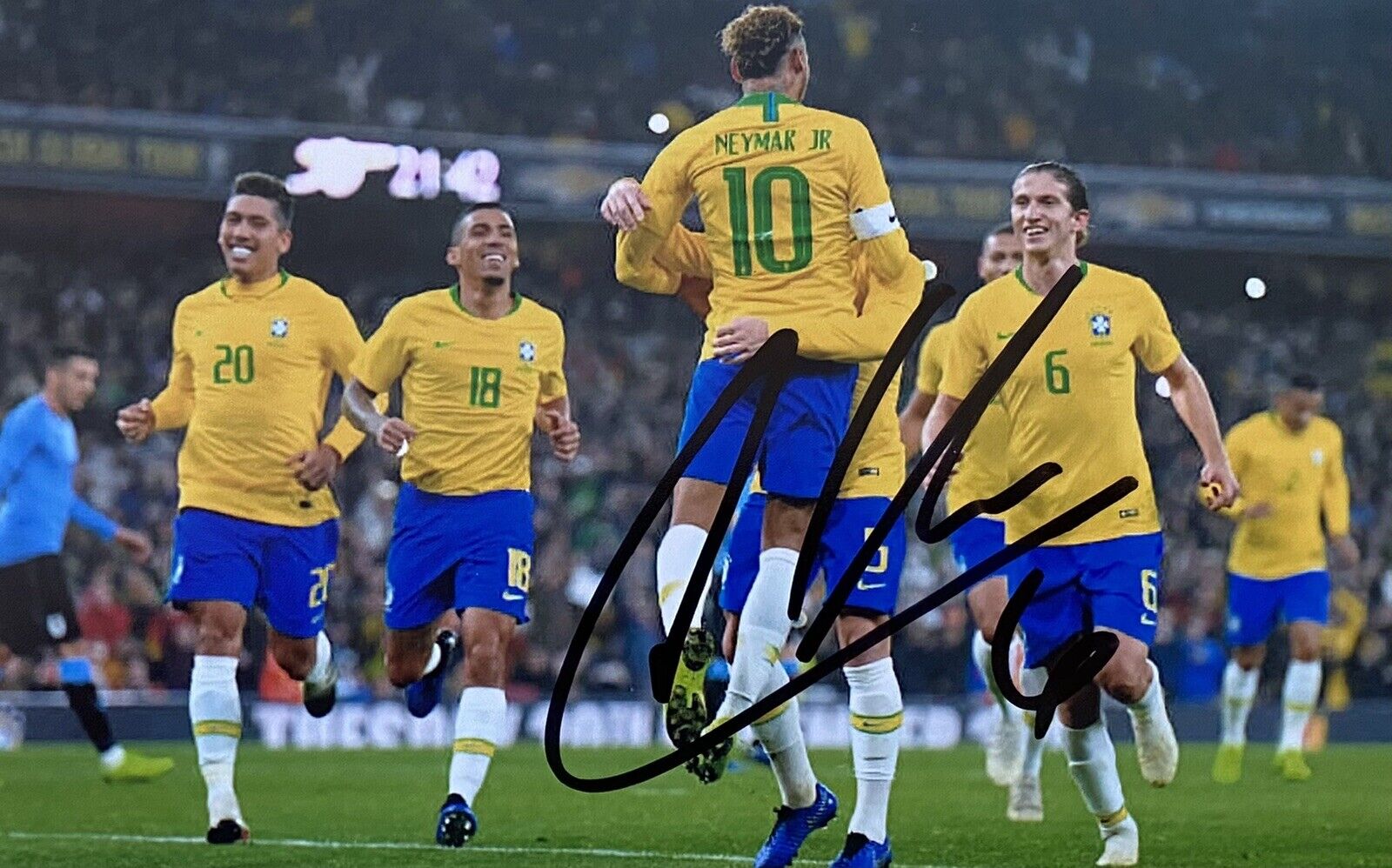 Allan Genuine Hand Signed Brazil 6X4 Photo Poster painting