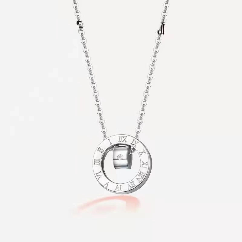 Fairy Style Heart Shape White Copper Zircon Pendant Necklace In Bulk