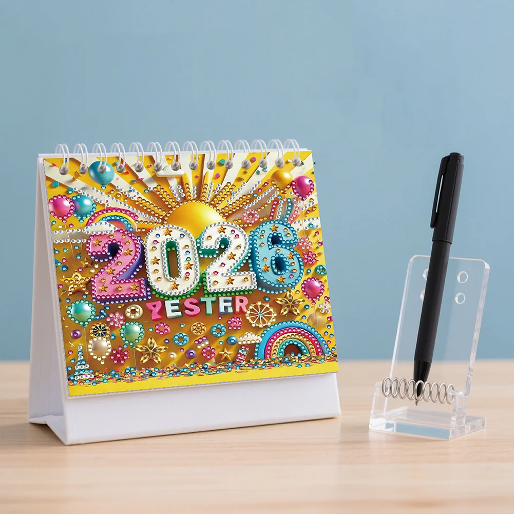 5D/DIY Diamond Painting Calendar Kit Partial Drill Diamond Art Paper Calendar