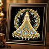 Diamond Painting-DIY Crystal Rhinestone Flower Shining Girl
