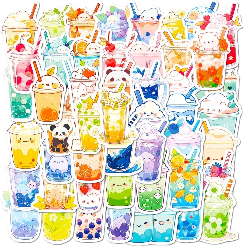 50 PCS/Package Cartoon School PP Cute Stickers
