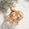 Golden Christmas's Tree Hollow Hanging Decor Balls