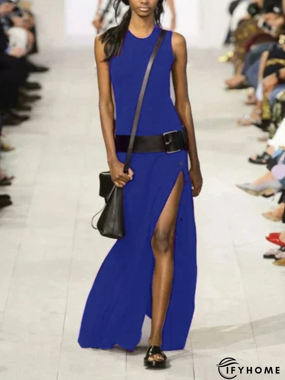 Casual Sleeveless Round Neck Dress | IFYHOME