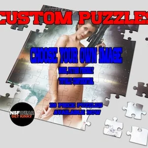 Pornhint Custom 110 Piece Puzzles- Use your own photo Kinky/Fetish/Sexy friendly Babygirl Submissive Hotwife Dominant Daddy LGBTQ Valentines Gift