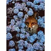 uk.everydayedeals (Limited Stock)Diamond Painting - Full Round - Hydrangea and Fox