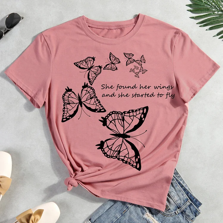ANB - Butterfly Spiral  T-shirt Tee -06437