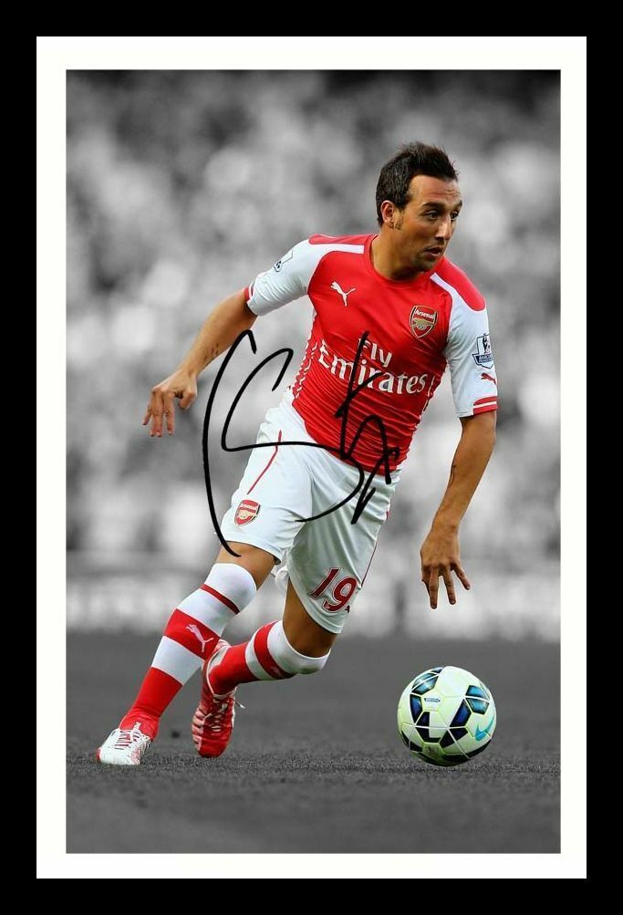 Santi Cazorla - Arsenal Autograph Signed & Framed Photo Poster painting