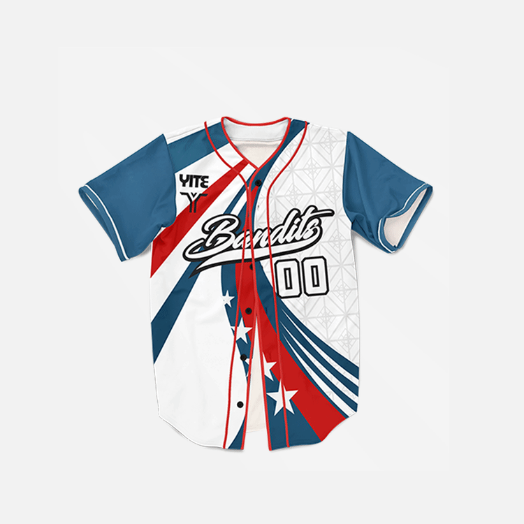 YITE | WB24-010- White And Blue  Baseball Uniform