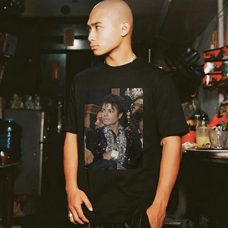 Michael Jackson Sparkle Suit Printed Men's T-shirt