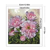 (Counted/Stamped)Peony Flower-14CT Cross Stitch 32*35cm/12.6*13.78in