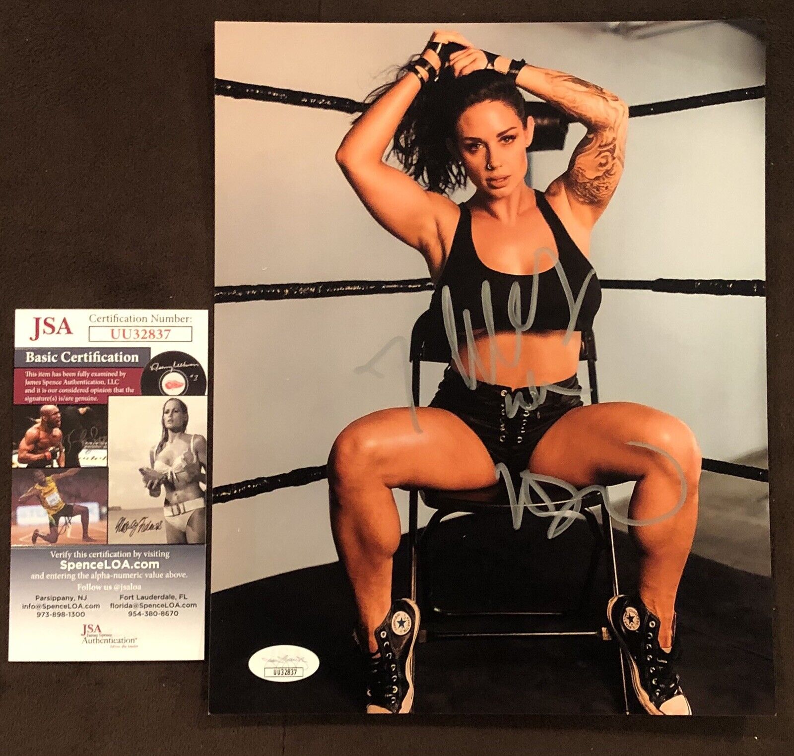 Celeste Bonin Kaitlyn SIGNED 8X10 Photo Poster painting Autograph Sexy Fitness Model ??WWE Diva