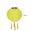 Solar Nylon Lantern Lamp Waterproof Outdoor Hanging Light Festival Decor