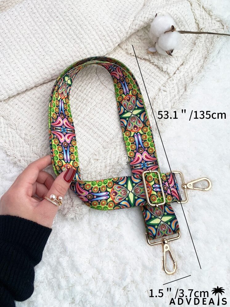 Colorblock Graphic Bag Strap