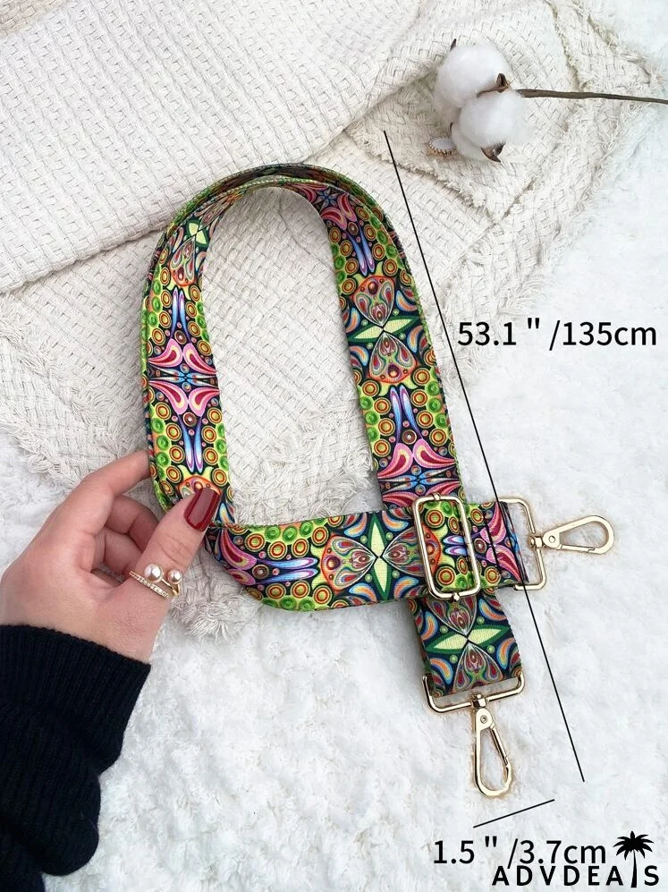 Colorblock Graphic Bag Strap