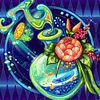 Diamond Painting -DIY Round Drill Flower Bottle