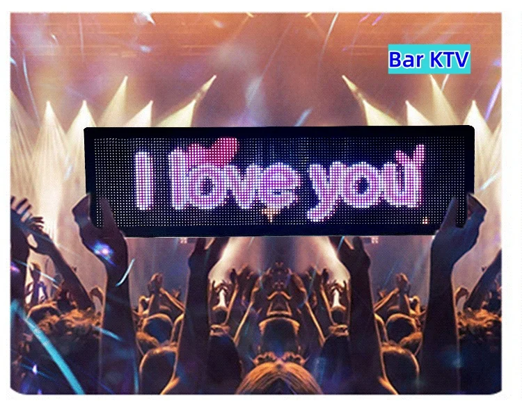 Vehicle LED display decorative flexible panel