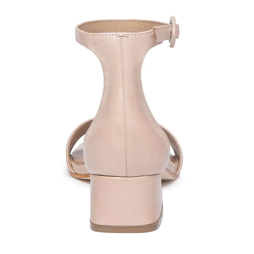YDN Women's Nude Open Square Toe Elegant Strap Heels Sandals