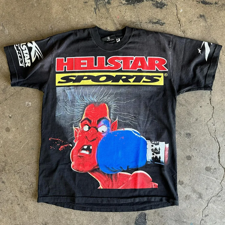 Vintage HellStar Casual Cotton Short Sleeve T-Shirt
