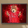 >SALE<5D DIY Full Round Drill Diamond Painting Bayern Mascot Bernie Bear Decor 40x30cm