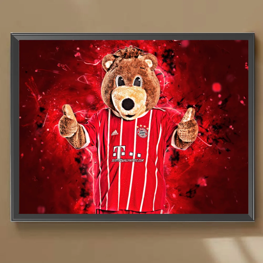 Full Round Diamond Painting 40*30cm - Bernie The Bear