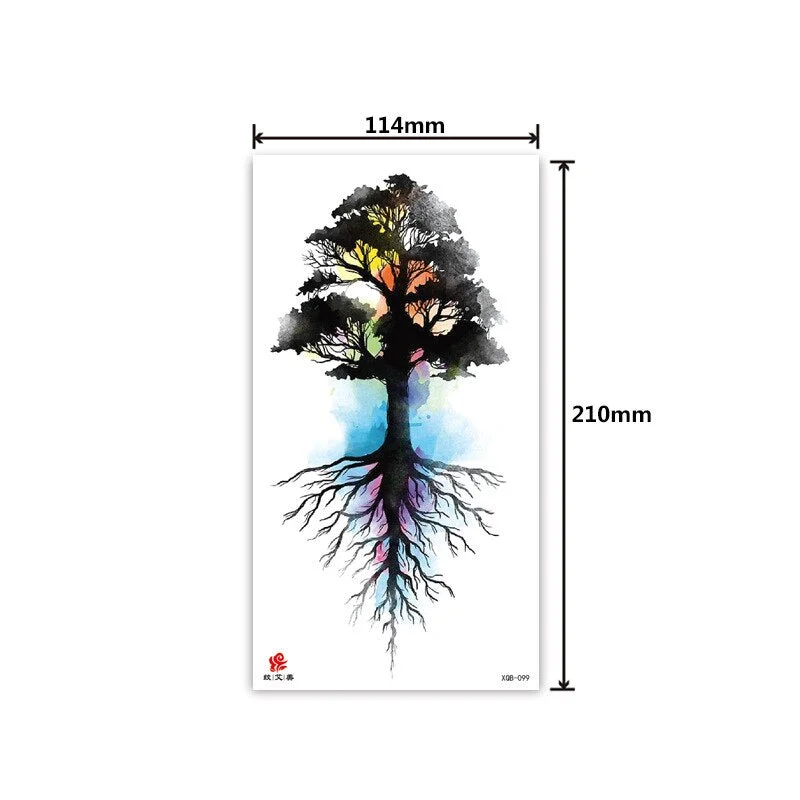 Half-arm waterproof tattoo stickers arm fierce wolf head animal arm lasting cross-border European and American tattoo stickers