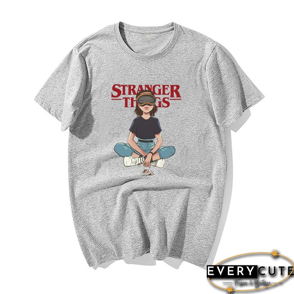 New Design Stranger Things T Shirt Women Tshirt Eleven Female Graphic Grunge T-Shirt Femme Tee Shirts Funny Clothing
