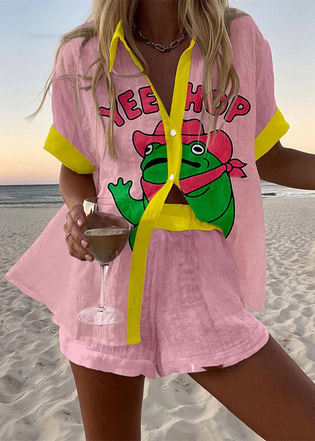 YEEHOP Print Two-Piece Set