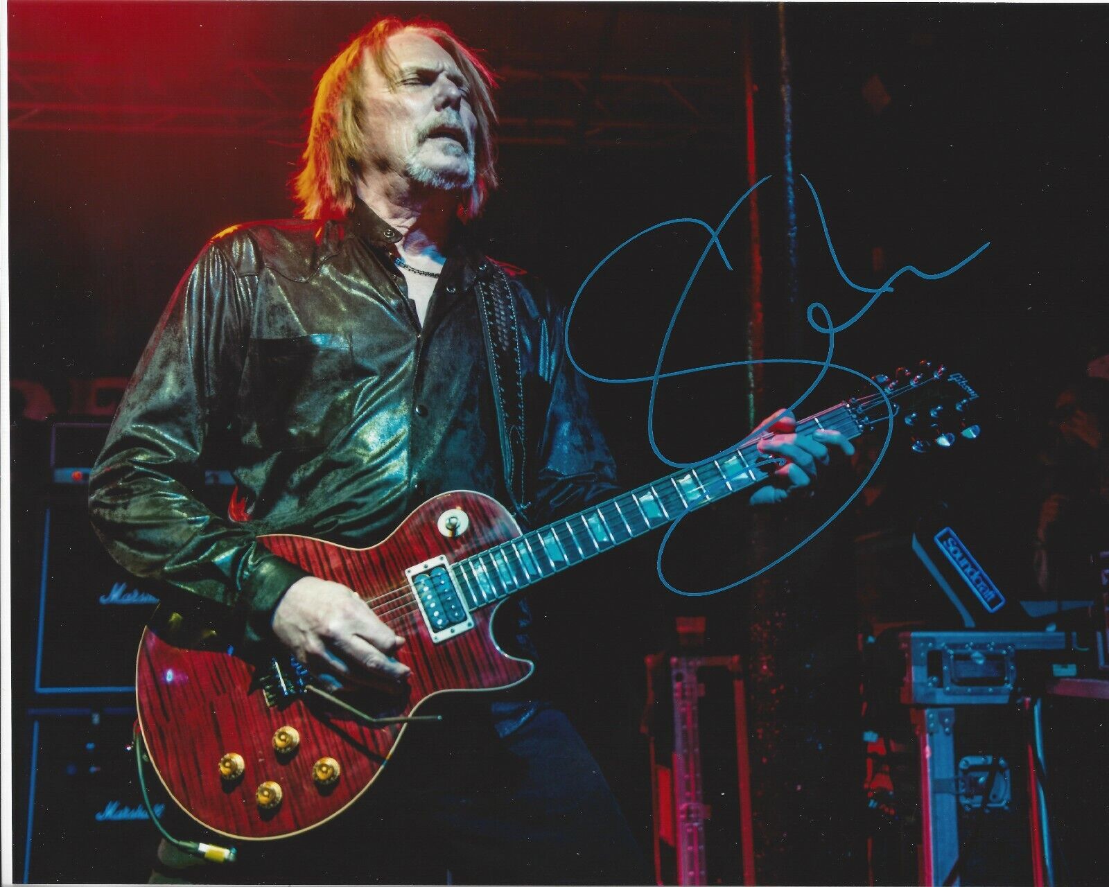 Scott Gorham Autographed 8x10 Thin LizzyA477