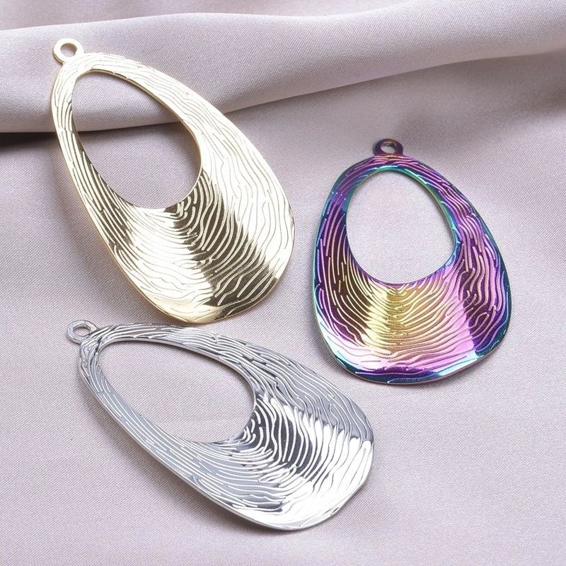 1 Piece 304 Stainless Steel Geometric Pendant