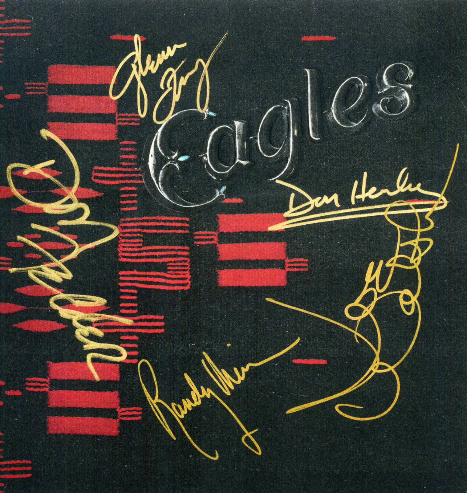 THE EAGLES Signed 'Hotel California' Photo Poster paintinggraph - signed by 5 members Preprint