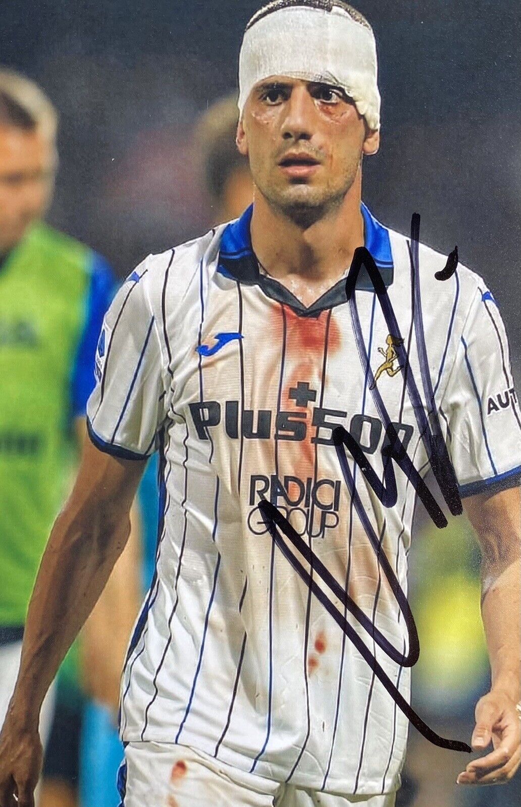 Merih Demiral Hand Signed Atalanta B.C. 6X4 Photo Poster painting