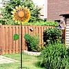 Outdoor Garden Metal Craft Sunflower Insert Windmill Garden Decoration