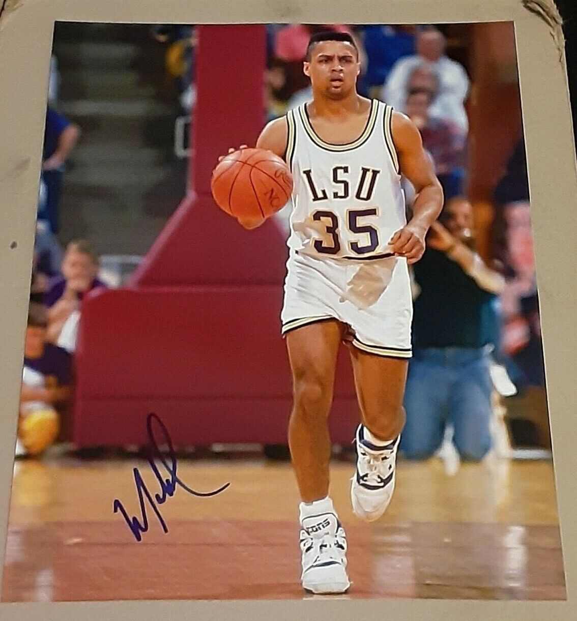 Mahmoud Abdul-Rauf Chris Jackson LSU Tigers SIGNED AUTOGRAPHED 8x10 Photo Poster painting COA 1