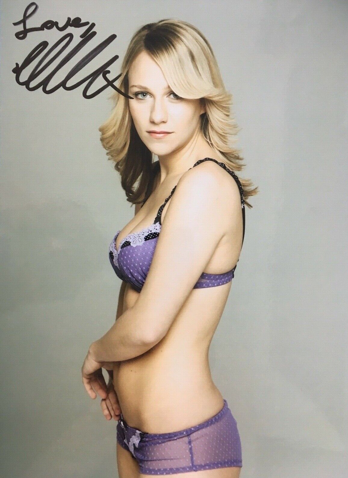 CHLOE MADELEY - TV PRESENTER AND MODEL - STUNNING SIGNED SEXY Photo Poster painting