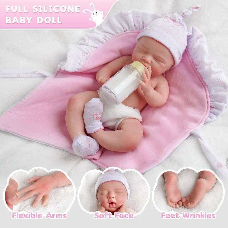 BABESIDE リボーンベビードール カレン12インチ TC1 Babeside Lifelike Reborn Baby Dolls Silicone Full Body - 12 Inch