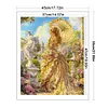 Girl Holding An Umbrella-11CT Stamped Cross Stitch 45*55cm/17.72*21.65in tapestrymarket
