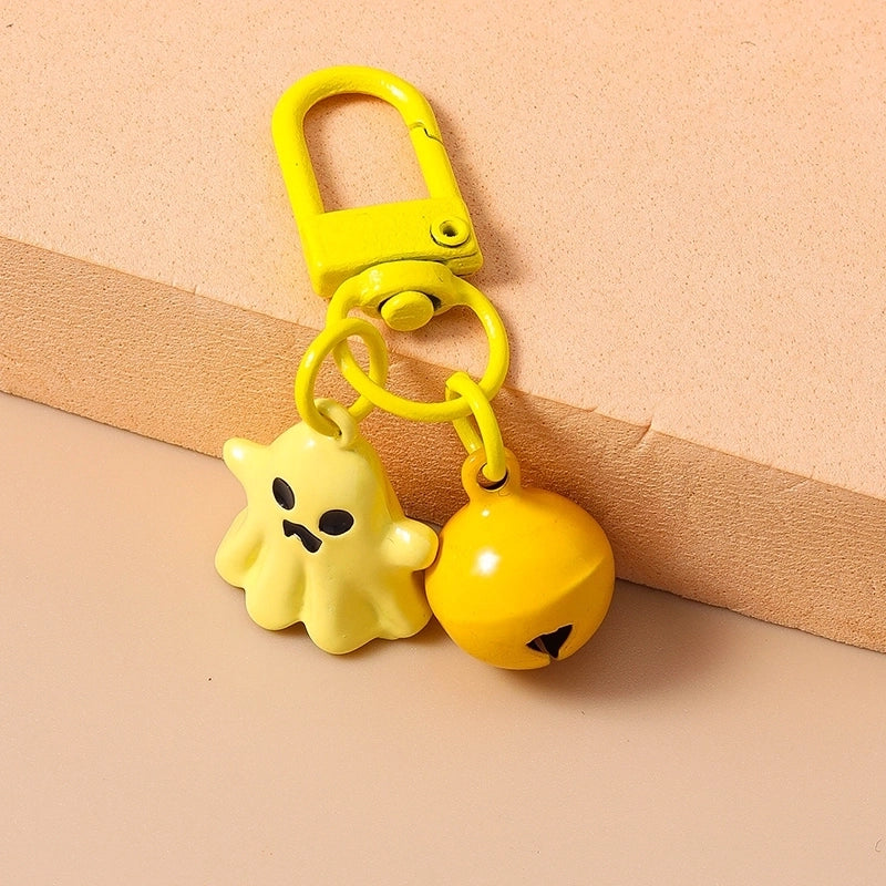 Cartoon Style Cute Commute Ghost Alloy Halloween Keychain