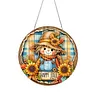 (US Local)Acrylic Happy Autumn DIY Hanging Diamond Art Kits Wall Door Decor