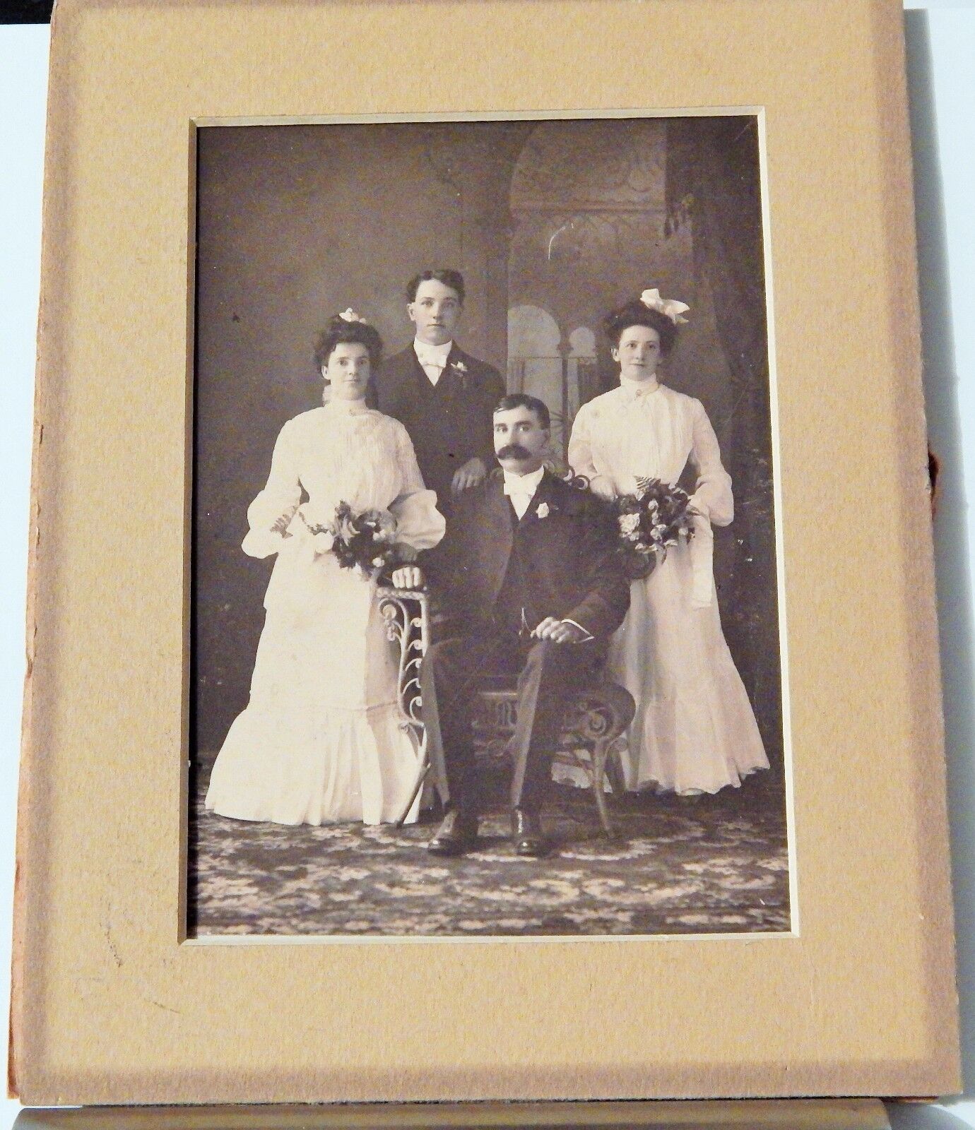 RARE VINTAGE 5 1/4 X 3 3/4 FORMAL Photo Poster paintingGRAPH, MAYBE A WEDDING?, NICE IMAGES