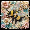 uk.everydayedeals (Limited Stock)4pcs Diamond Painting - Crystal Rhinestone - Sanit Maria & Butterfly & Bee(30*30cm)