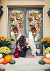 🔥Last Day 49% OFF🔥Neutral Fall Magnolia Swag Front Wreath-mysite-Adracos