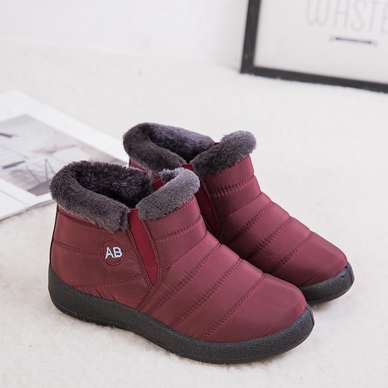 arctic fur trim junior waterproof snow boots