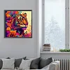 Diamond Painting-DIY Full Round Drill Colorful Tiger