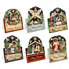 6Pcs DIY Pearl Diamond Painting Christmas Cards, 3D Greeting Card Craft Kits with Resin Pearls, Handmade Holiday Cards for Adults, Christmas Gifts & Decorations