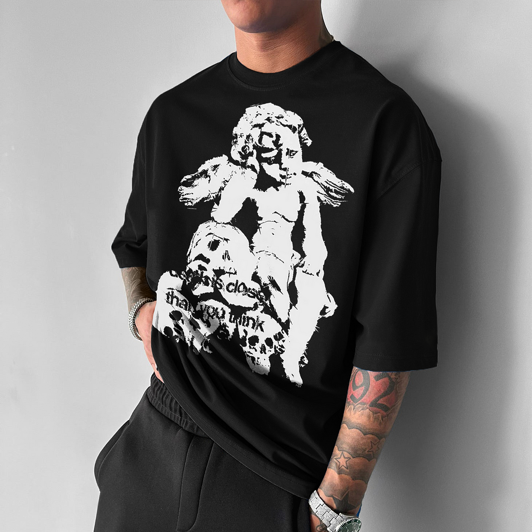 Oversized Death Is Closer Tee